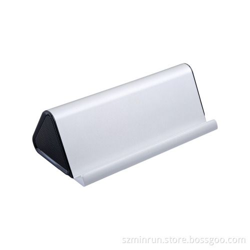 Wireless Aluminum alloy Bluetooth speaker with stand function, convenient to watch movies and play game